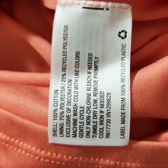 Knox Rose Romper Size M Coral Gauze V Neck Tassel Tie Side Pockets Cut Out Boho - Picture 15 of 15